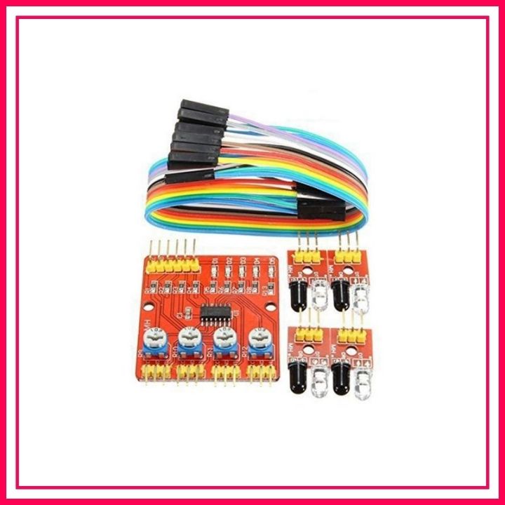 4 Channel Infrared Tracking IR Sensor Module | Daraz.com.bd