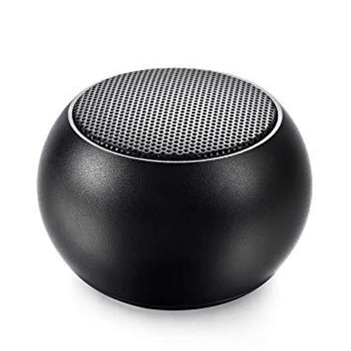 Round Shape Clear Sound Quality Heavy Bass Wireless Speaker Metal