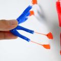 10Pcs Stretchy Sticky Toys Hands Mini Spiderman Climbing Wall Climbing Man Sticky Fingers Funny Toy for Kids.