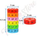 Magnetic Arithmetic Learning Toys, Intelligence Brain Developing Toy Math Blocks Game Educational Toys for Children Gifts (1 set, 6 Pieces). 