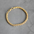 【Daily Necessities For Anyone Store】New Stainless Steel Plated Chain Bracelet Fashion Jewelry For Women and Men Wedding Birthday Party Gift 4/5/6MM. 