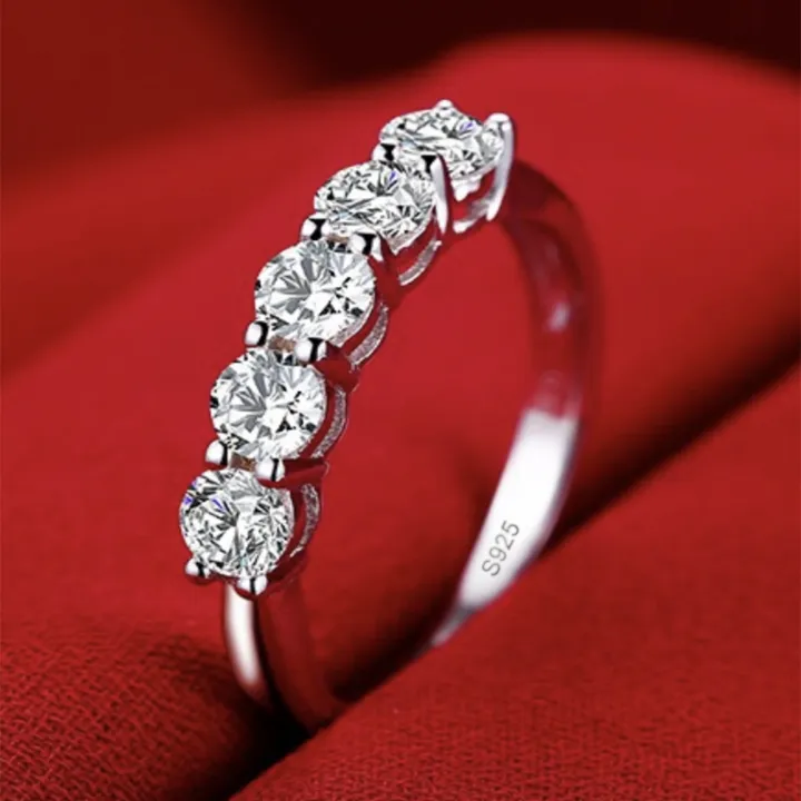 LMNZB%20Solid%2018K%20White%20Gold%20Ring%20925%20Sterling%20silver%20Ring%20Round%202ct%20Solitaire%20Wedding%20Band%20Women%20Accessories%20Jewelry%20-%20Image%202