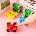Red Mini Monster Truck Pull Back Cars Toys, Manual 360 Degree Stunt Truck Red.