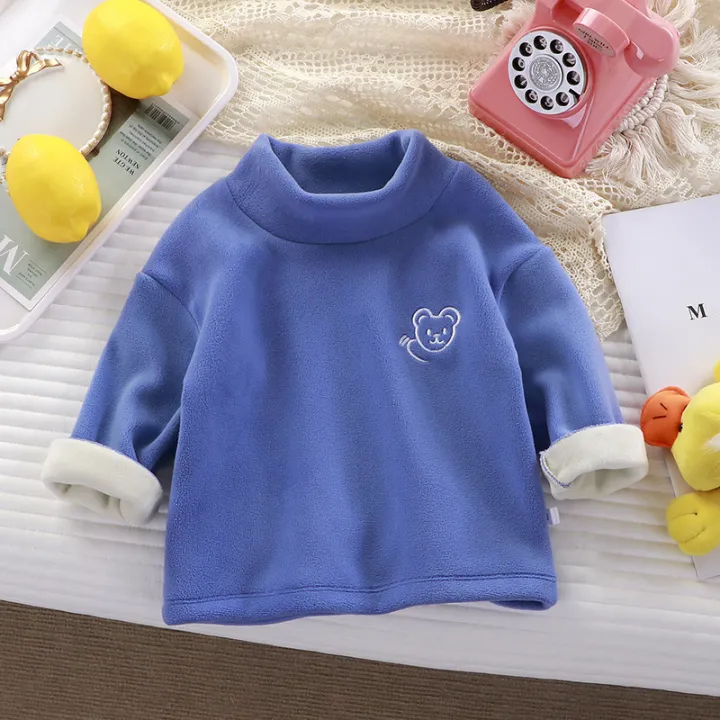 Children's%20fleece%20thickened%20base%20shirt,%20autumn%20and%20winter%20clothes,%20baby%20half-high%20neck,%20inner%20layer,%20boys%20and%20girls%20warm%20embroidered%20bear%20sweatshirt%20-%20Image%207