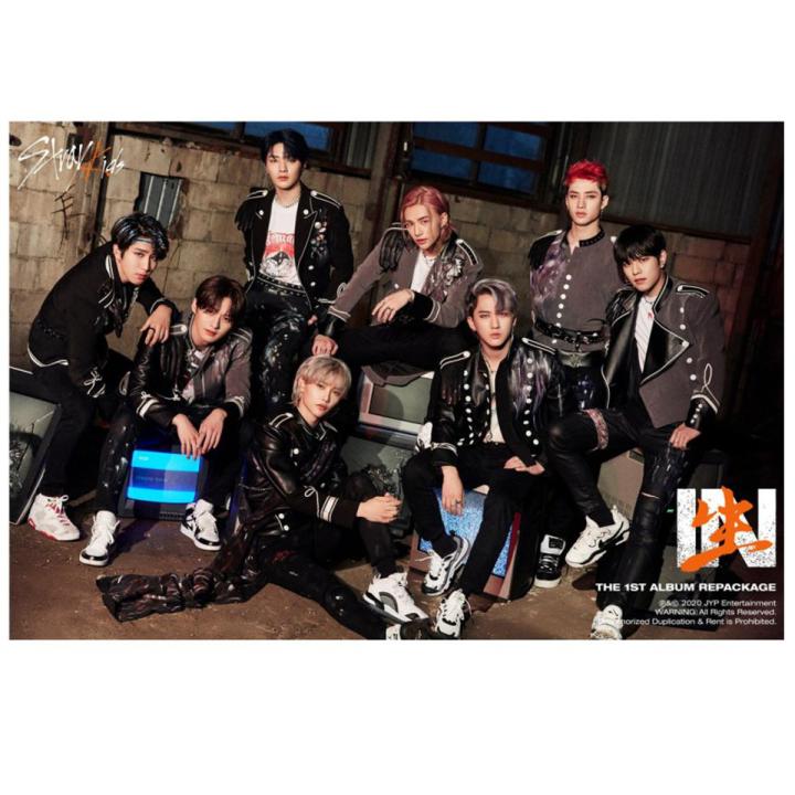 Kpop Stray Kids Poster GO LIVE IN LIFE Back Door Posters Clear Image Bedroom Decoration Home Art Brand Wall Stickers Gift