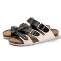 Gladiator Sandals Men Flats Summer Rome Shoes Man Leather Casual Big Size Mens Sandals Comfortable Outdoor Male Cork Shoes 2021.