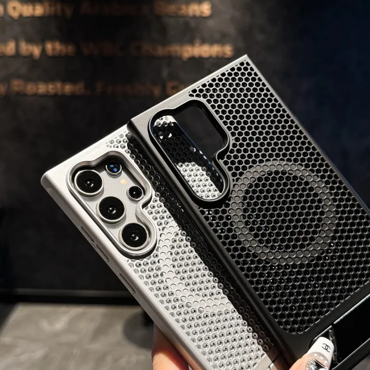 HODON%20Honeycomb%20Heat%20Dissipation%20Magnetic%20Phone%20Case%20For%20Samsung%20Galaxy%20S24%20S25%20S26%20Ultra%20Plus%20S24+%20S25+%20Hidden%20Metal%20Bracket%20Holder%20Hard%20Cover%20-%20Image%208