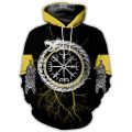 Classic brand design hoodies Beautiful Viking 3D Printed Sweatshirt Popular Unisex hoodie Viking Odin Tattoo jacket Streetwear.