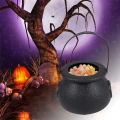 12Piece Mini Candy Kettles Witch Skeleton Cauldron Holder Pot with Handle for Halloween Easter 'S Day Party. 