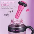GYM Tumbler Plastic Camping Tea Infuser Bottle Reusable Large Capacity Water Bottle With Lids and Straws 1300ml. 