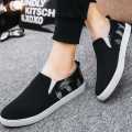 Eid New Shoes Collection Black Cotton Fabrics Sneaker Shoes Slip-Ons & Sneakers for Men C002. 