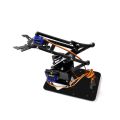 【happy one】4 DOF Unassembly Acrylic Mechanical Arm Robot Manipulator Claw for Arduino Maker Learning DIY Kit Robot.