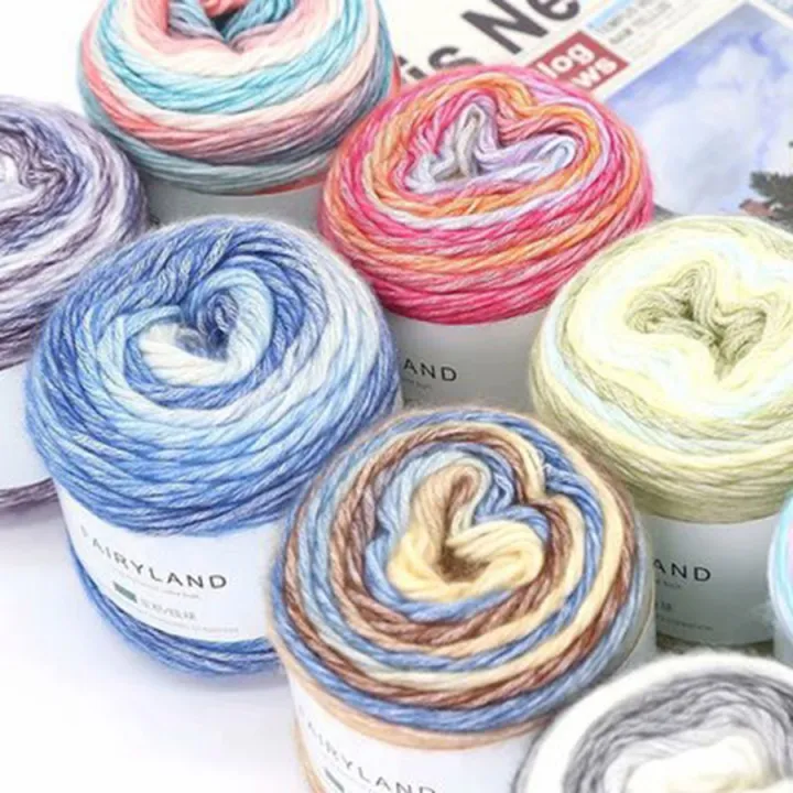 100g%20Rainbow%20Woollen%20Yarn%20New%20Soft%20Hand%20Woven%20Cake%20Yarn%20Hat%20Scarf%20Sweater%20Dyeing%20Crocheting%20Fancy%20Blend%20Yarn%20-%20Image%205