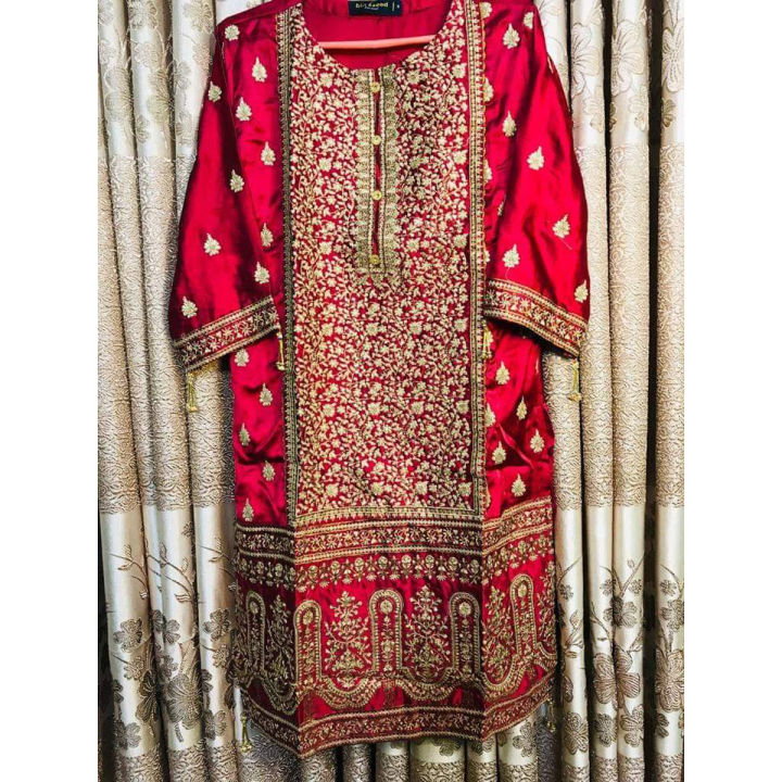 pakistani bin saeed kurti kurti bin saeed kurti Women collection One piece Avon Fabric