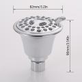 Shower Head High Pressure 3.24" Round Massaging Rain 3-Spray Overhead Showerhead With Adjustable Swivel Ball Joint Water-saving Self-Cleaning Jets For Low Water Flow & Pressure. 