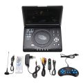 9.8 Inch Portable Home Car DVD Player VCD CD Game TV Player USB Radio Adapter Support FM Radio Receiving-EU Plug.