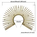 Greek Lolita Halocrown Virgin SunGoddess Baroque Tiara Crown Exaggerated Spiked Tiara Headband Girls Hair Accessories Headpiece. 