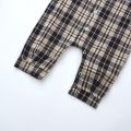 【original】 Fashion Plaid Baby Boy Bodysuit Long Sleeves Newborn Baby Clothing Cotton Infant Bodysuit for Boys 59cm（0-6m）. 