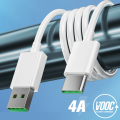 4A Type C Cable for VIVO VOOC Fast Charging Cable Micro USB Mobile Phone Charger Cord for OPPO R17 Pro K3 K5 A91 Phone Cable.