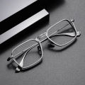 New Stylish Retro Prescription Sunglasses for Men and Women High-Quality Alloy Frame Eyeglasses with Blue Light Blocking Lenses Fashionable and Trendy. 
