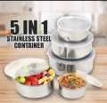Protect Fresh Stainless Steel Food Box with Plastic Lids.