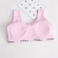 5pcs/Lot Cotton Baby Girls Bras Solid Color Young Girls Underwear For Sport Wireless Small Training Puberty Bras Undergarment. 