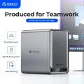 ORICO MetaCube Pro 3.5" Enterprise Storage 5 Bay NAS with Multi-account Usage Double Encryption Data Sharing for 7x24 Hours Work. 