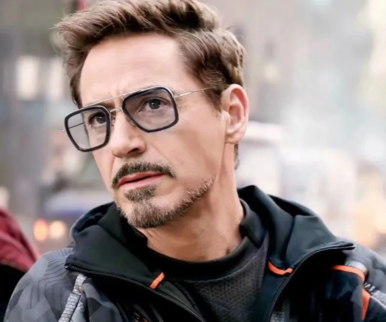 Iron Man Tony Stark Sunglasses Square Sunglasses Luxury Designer
