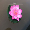 10cm/17cm Artificial Lotus Fake Plant Pond Decor Artificial Water Lily Floating Foam Lotus Home Garden Fish Tank Fake Flower Natuo. 