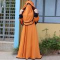 New Attractive High-Quality Exclusive Mohuya 4 Borkha Set - Dubai Charry Fabric Abaya Burqa - Comfortable and Stylish.