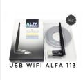 ALFA Wireless - N USB Adapter W113 WiFi Fixed 3DBi Antenna -supports windows & MAC & linux.