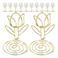 10Pcs Tulip Note Holder Metal Place Card Holder Mini Photo Holder Flower Pick Clips Place Card Stand Menu Memo Clips. 