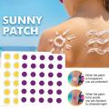 60pcs UV Test Stickers UV Detecting Patches Transparent Reminder Patch Sun Protection Safe Self-adhesive Detection Sunny O8J2. 