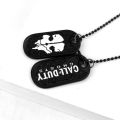Alien Game Jewelry Call Military Ghosts Dog Tag Charm Pendant Necklace Duty Metal Keychain.