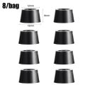 【hot】 8Pcs Washing Machine Shock-Absorb Rubber Foot Pad Cabinet Bed Table Box Conical Rubber Shock Pad Floor Protector Furniture Parts. 