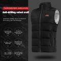 Men and Women Outdoor USB Heating Vest Jacket Winter Flexible Electric Thermal Clothing Waistcoat  Hiking Warm Clothes-L. 