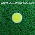 C19-4B3C WHITE Color 5W Mini COB LED DC 12V White LED SMD Strip COB Bead Chip 5 Watt With Cable DIY COB LED Light Bulbs.