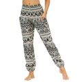 【NEW】 Women's Loose Yoga Pants Boho Print High Waist Casual Trousers Sweatpants Women Summer Beach Plus Size Baggy Aladdin Pants.