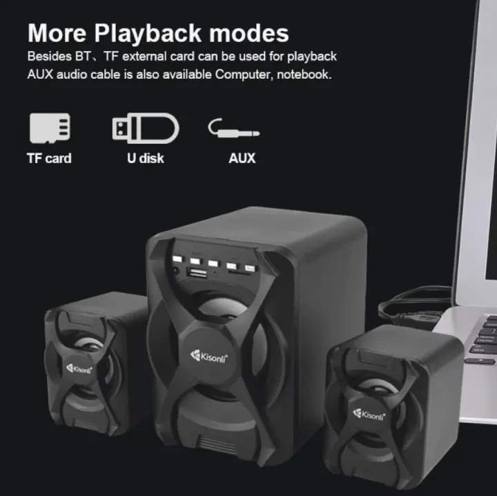 Kisonli%20U2500Bt%20Usb%202.1%20Computer%20Bluetooth%20Speaker%20With%20Fm%20Tf%20Aux%20Remote%20Control%205Watt%20Speaker%20Linda%20-%20Image%208