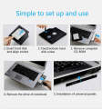 SATA to SATA 2nd HDD SSD Hard Drive 9.5mm Universal Caddy CD/DVD-ROM Optical. 