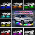 Car Flexible Underglow Strip Light LED Underbody Remote APPl Control RGB Neon Lights Atmosphere Lamp for Auto Decoration. 