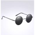 New Brand Black Designer Classic Polarized Round Sunglasses. 