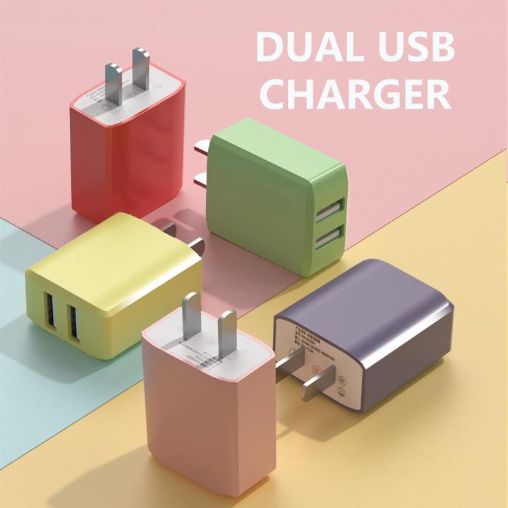 USB Power Adapter Charger-Universal dual port Adapter,Fast charging for iPhone/Android/Type C Charger