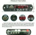 MP5 Player Audio HD Video Player Module With IR Remote Control Support MP4 MP3 FM USB TF Card Remote Control 5V Video Card Equivalent MP3 FM Module. 