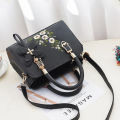 Fashion Brand Women Embroidery Solid Color Shopper Totes Large Capacity Handbag Ladies Luxury Design Shoulder Crossbody Bag.