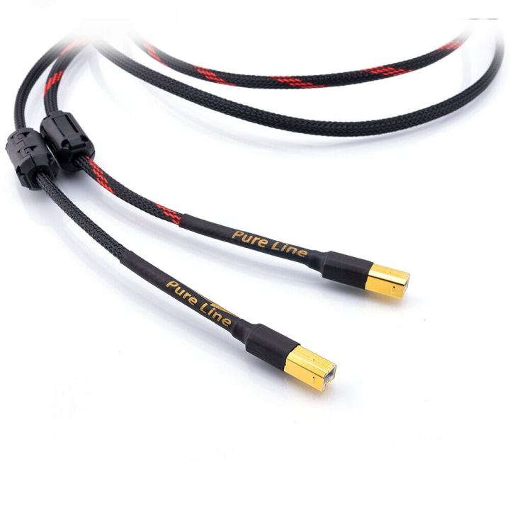 PURELINE%20HiFi%20Sliver%20Plated%20USB%20C%20To%20B%20Cable%20USB%20Type%20C%20To%20B%20Audio%20Data%20Cable%205N%20DAC%20Mobile%20Phone%20Thunderbolt%20DAC%20Cable%20High-quality%20OTG%20Digital%20coaxial%20decoder%20-%20Image%202