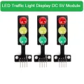 LED Traffic Light Display DC 5V Module LED Light Bulbs Digital Signal Output Ordinary Red Yellow Green 3 Color Light Separate Control Board For Arduino. 