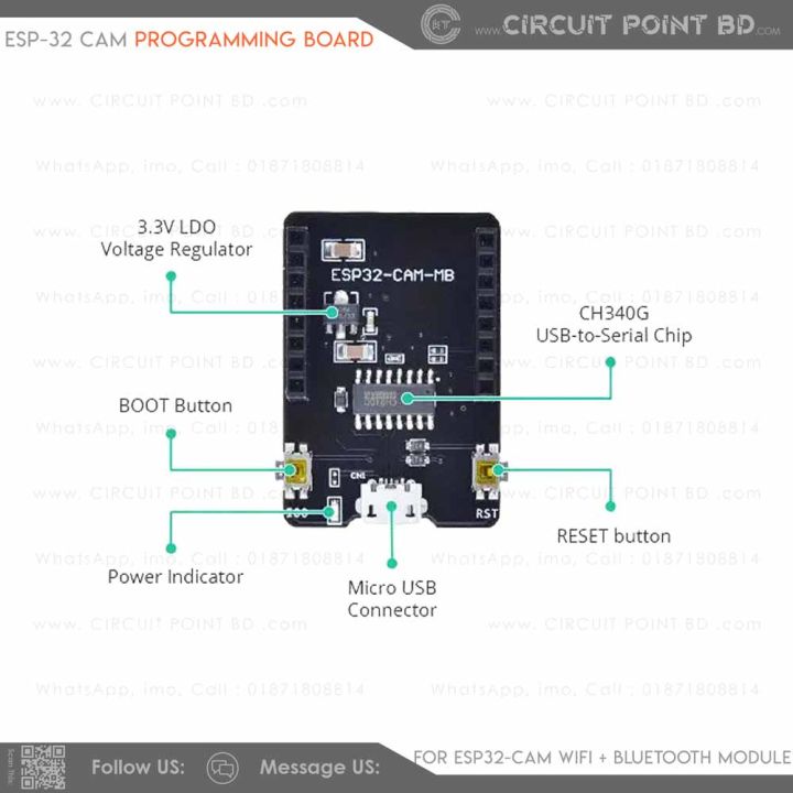 ESP32%20CAM%20MICRO%20USB%20Programming/Download%20Development%20BOARD%20CH340%20Module%20AI-Thinker%20(ESP32-CAM-MB%20Base%20Board%20Arduino%20IDE)%20-%20Image%203