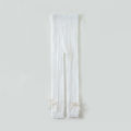 Girls' Leggings Summer Thin Mesh Cotton Children's Ninth Pantyhose Baby White Trousers Outer Wear Spring and Autumn.