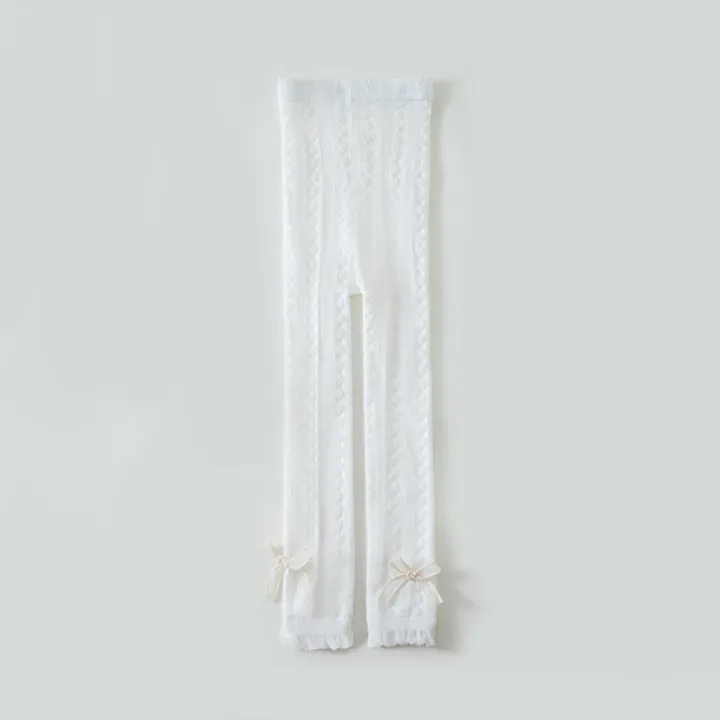Girls'%20Leggings%20Summer%20Thin%20Mesh%20Cotton%20Children's%20Ninth%20Pantyhose%20Baby%20White%20Trousers%20Outer%20Wear%20Spring%20and%20Autumn%20-%20Image%206